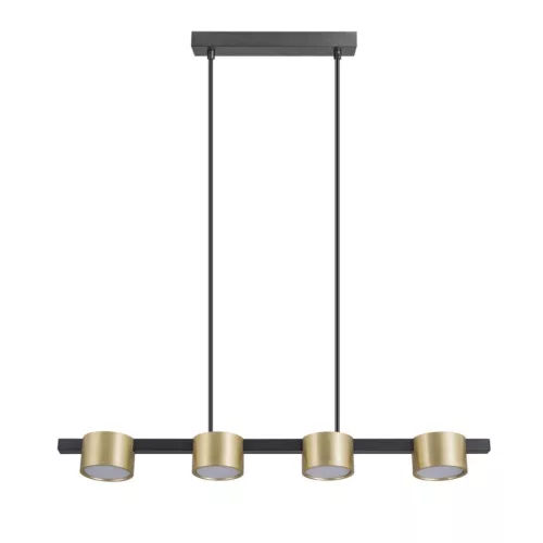 POLUX 327338 MIRELLA Modern Led Függesztett Lámpa Fekete, Arany GX53 IP20