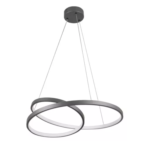 POLUX 328021 ZEFIRA Modern Led Függesztett Lámpa Antracit LED IP20