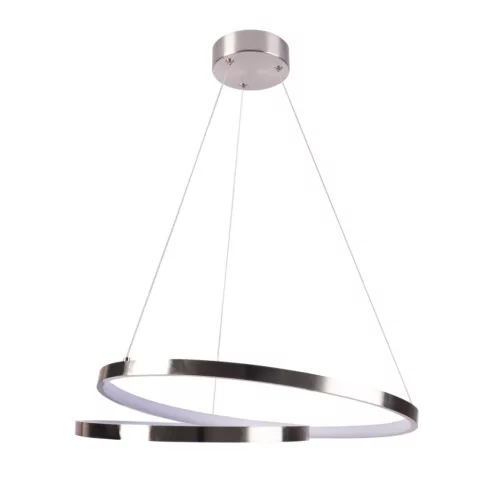 POLUX 328045 ZEFIRA Modern Led Függesztett Lámpa Nikkel LED IP20