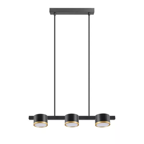 POLUX 328069 MIRELLA Többágú Függesztett Lámpa Fekete, Arany GX53 IP20