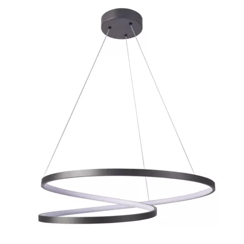 POLUX 328175 ZEFIRA Modern Led Függesztett Lámpa Antracit LED IP20