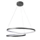 POLUX 328175 ZEFIRA Modern Led Függesztett Lámpa Antracit LED IP20