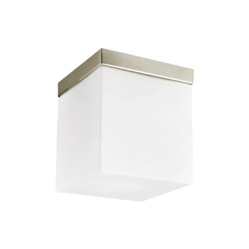 PREZENT 1510 CUBIX Kocka Mennyezeti Lámpa Nikkel, Opál E27 IP20