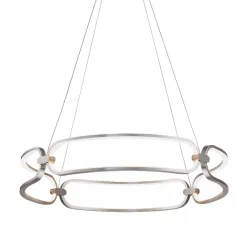   PREZENT 18100 TRIVIUM Modern Led Függesztett Lámpa Fehér, Króm LED IP20