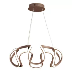   PREZENT 18201 PASSO Modern Led Függesztett Lámpa Fehér, Barna LED IP20