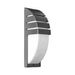   PREZENT 31405 SAMARA Modern Kültéri Fali Lámpa Opál, Szürke E27 IP44