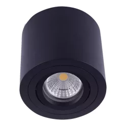   PREZENT 48607 ALMAN II. Hengeres Mennyezeti Lámpa Matt Fekete GU10 IP20