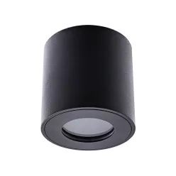   PREZENT 48621 ALMAN IP II. Hengeres Mennyezeti Lámpa Matt Fekete GU10 IP20