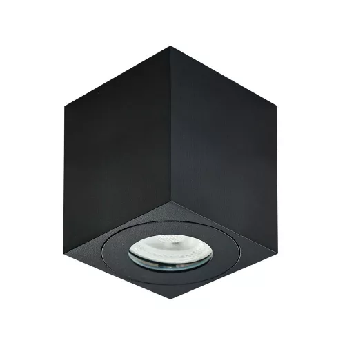 PREZENT 48623 ALUX IP II. Kocka Mennyezeti Lámpa Matt Fekete GU10 IP20