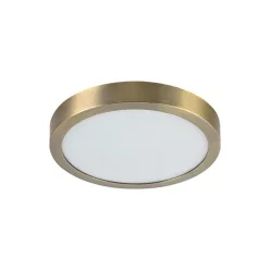   PREZENT 49058 LENYS IV. Kerek Mennyezeti Lámpa Antik Bronz, Fehér LED IP20
