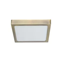   PREZENT 49062 LENYS Négyzetes Mennyezeti Lámpa Antik Bronz, Fehér LED IP20