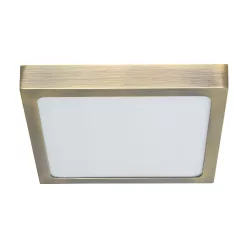   PREZENT 49064 LENYS Négyzetes Mennyezeti Lámpa Antik Bronz, Fehér LED IP20