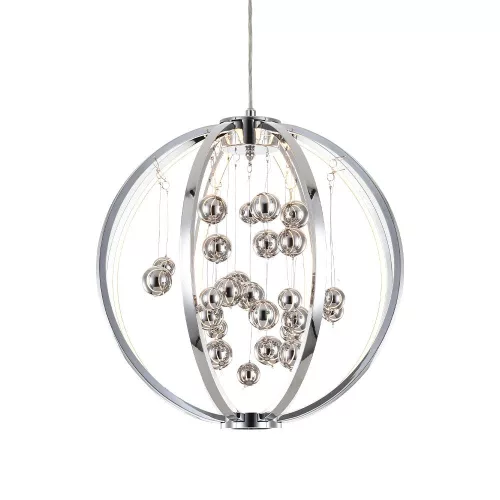 PREZENT 61300 GALACTICA Glamour Függesztett Lámpa Fehér, Króm LED IP20