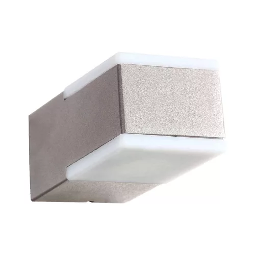 PREZENT 63009 TECRA II. Modern Kültéri Fali Lámpa Matt Fehér, Ezüst, Szürke LED IP44