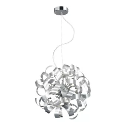   PREZENT 64348 RIBBON Glamour Függesztett Lámpa Króm, Alumínium G9 IP20