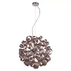   PREZENT 64359 RIBBON III. Modern Függesztett Lámpa Króm, Kávé G9 IP20