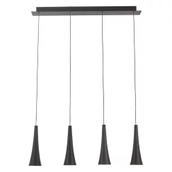   PREZENT 64411 MADERA Többágú Függesztett Lámpa Kávé, Réz LED IP20