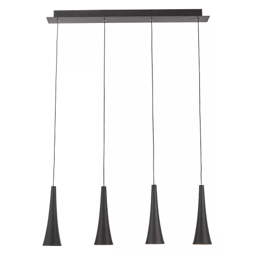 PREZENT 64411 MADERA Többágú Függesztett Lámpa Kávé, Réz LED IP20