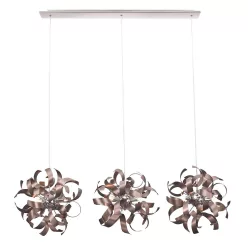   PREZENT 64421 RIBBON Glamour Függesztett Lámpa Króm, Kávé G9 IP20