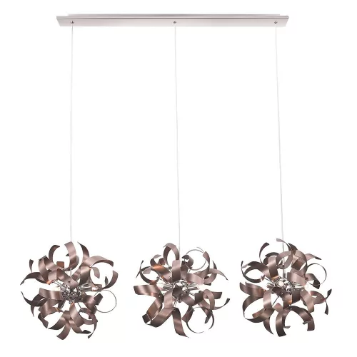 PREZENT 64421 RIBBON Glamour Függesztett Lámpa Króm, Kávé G9 IP20