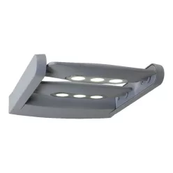  PREZENT 70124 AWAY Modern Kültéri Fali Lámpa Átlátszó, Ezüst LED IP44