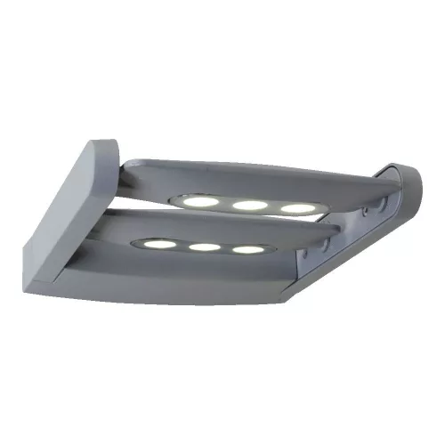 PREZENT 70124 AWAY Modern Kültéri Fali Lámpa Átlátszó, Ezüst LED IP44
