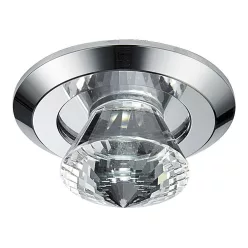   PREZENT 71017 ELEGANT Kristály Spot Lámpa Króm, Átlátszó LED IP20