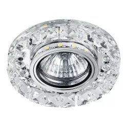   PREZENT 71074 ELEGANT Kristály Spot Lámpa Króm, Átlátszó GU10 IP20