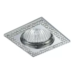   PREZENT 71077 Crystals Kristály Spot Lámpa Króm, Átlátszó GU10 IP20