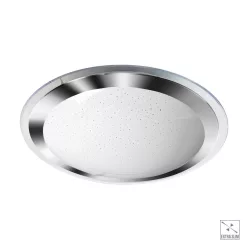   PREZENT 71300 FLUO Ufo Lámpa Fehér, Króm, Átlátszó LED IP20