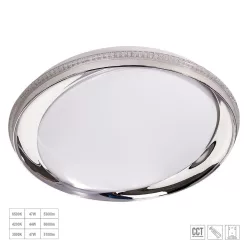   PREZENT 71335 VALLI Ufo Lámpa Fehér, Króm, Átlátszó LED IP20
