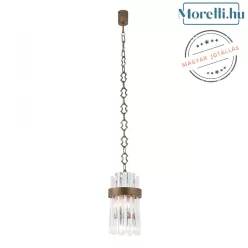 függesztett lámpa bronz színű vázzal és kristály testtel beltéri használatra patrizia_volpato-7200-s1 - moretti.hu