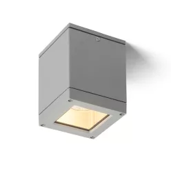   RENDL QUADRA M mennyezeti lámpa ezüstszürke 230V LED E27 8W IP54