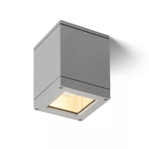 RENDL QUADRA M mennyezeti lámpa ezüstszürke 230V LED E27 8W IP54