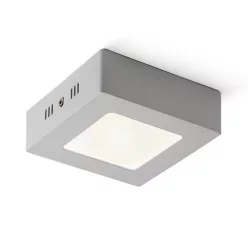   RENDL R11284 SLENDER Négyzetes Mennyezeti Lámpa Matt Nikkel IP20
