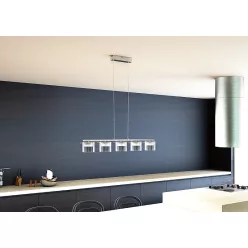   RENDL R11678 ESTRA Modern Led Függesztett Lámpa Átlátszó Üveg IP20