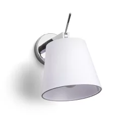 RENDL JERSEY fali lámpa fehér króm 230V LED E27 15W