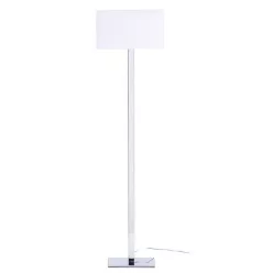 RENDL PLAZA állólámpa fehér króm 230V LED E27 15W
