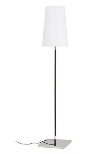 RENDL LULU állólámpa fehér/fekete króm 230V LED E27 8W