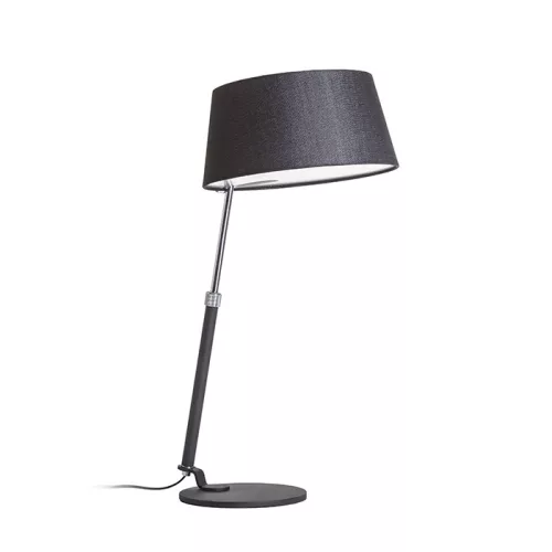 RENDL RITZY asztali lámpa fekete króm 230V LED E27 15W