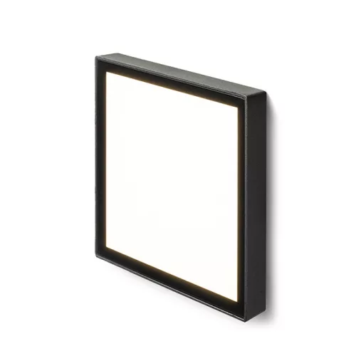 RENDL DEJAVU SQ 14 süllyesztett lámpa fekete 230V LED 6W IP65 3000K