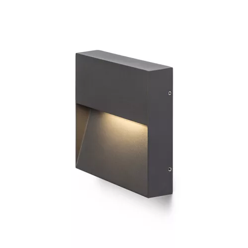 RENDL AQILA SQ fali lámpa antracitszürke 230V LED 6W IP54 3000K
