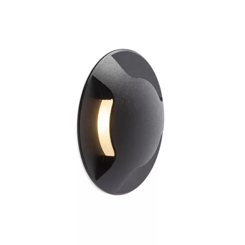 RENDL KICK III süllyesztett lámpa fekete 230V LED 3W IP54 3000K