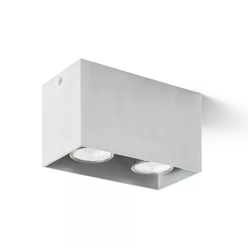 RENDL R12738 ALGATE II. Kocka Mennyezeti Lámpa Szálcsiszolt Alumínium IP20