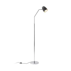 RENDL PRAGMA állólámpa fekete króm 230V LED E27 11W