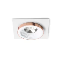   RENDL SHARM SQ I süllyesztett lámpa fehér réz 230V LED 10W 24° 3000K