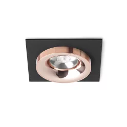   RENDL SHARM SQ I süllyesztett lámpa fekete réz/réz 230V LED 10W 24° 3000K