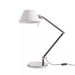   RENDL MONTANA asztali lámpa fehér/fekete króm 230V LED E27 11W