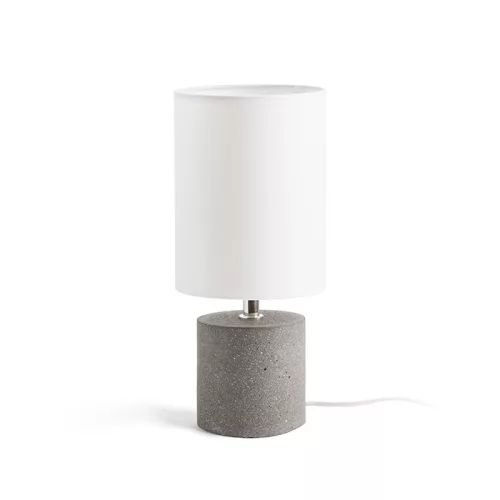 RENDL CAMINO asztali lámpa búrával fehér cement 230V LED E27 15W