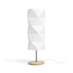   RENDL ZUMBA asztali lámpa fehér PVC/fa/króm 230V LED E14 11W